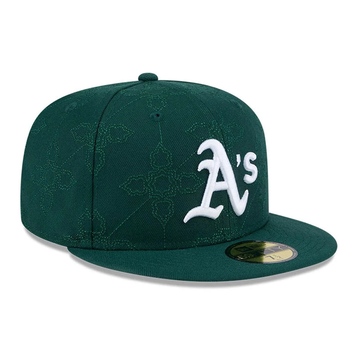 New Era OTC Pattern 59Fifty O Athletics dark green