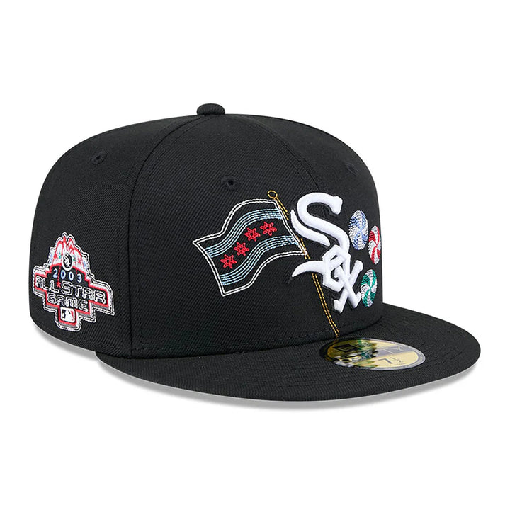 New Era State Stitch 59Fifty C White Sox black