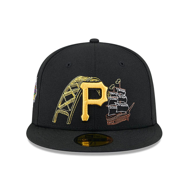 New Era State Stitch 59Fifty P Pirates black