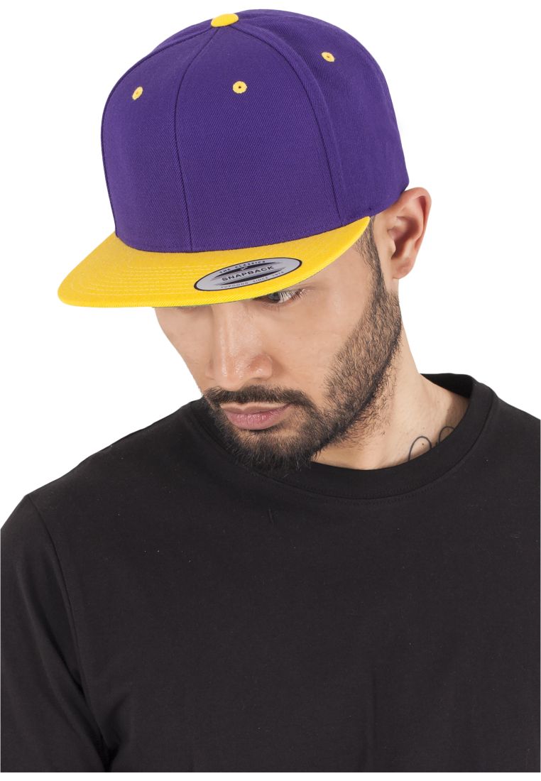 The Classics Yupoong 2-Tone snapback purple/gold - Shop-Tetuan