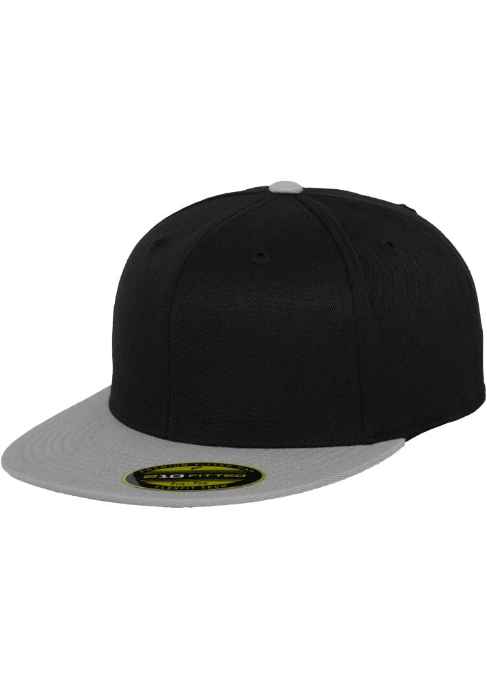 Premium 210 fitted cap 2-tone blk/gry