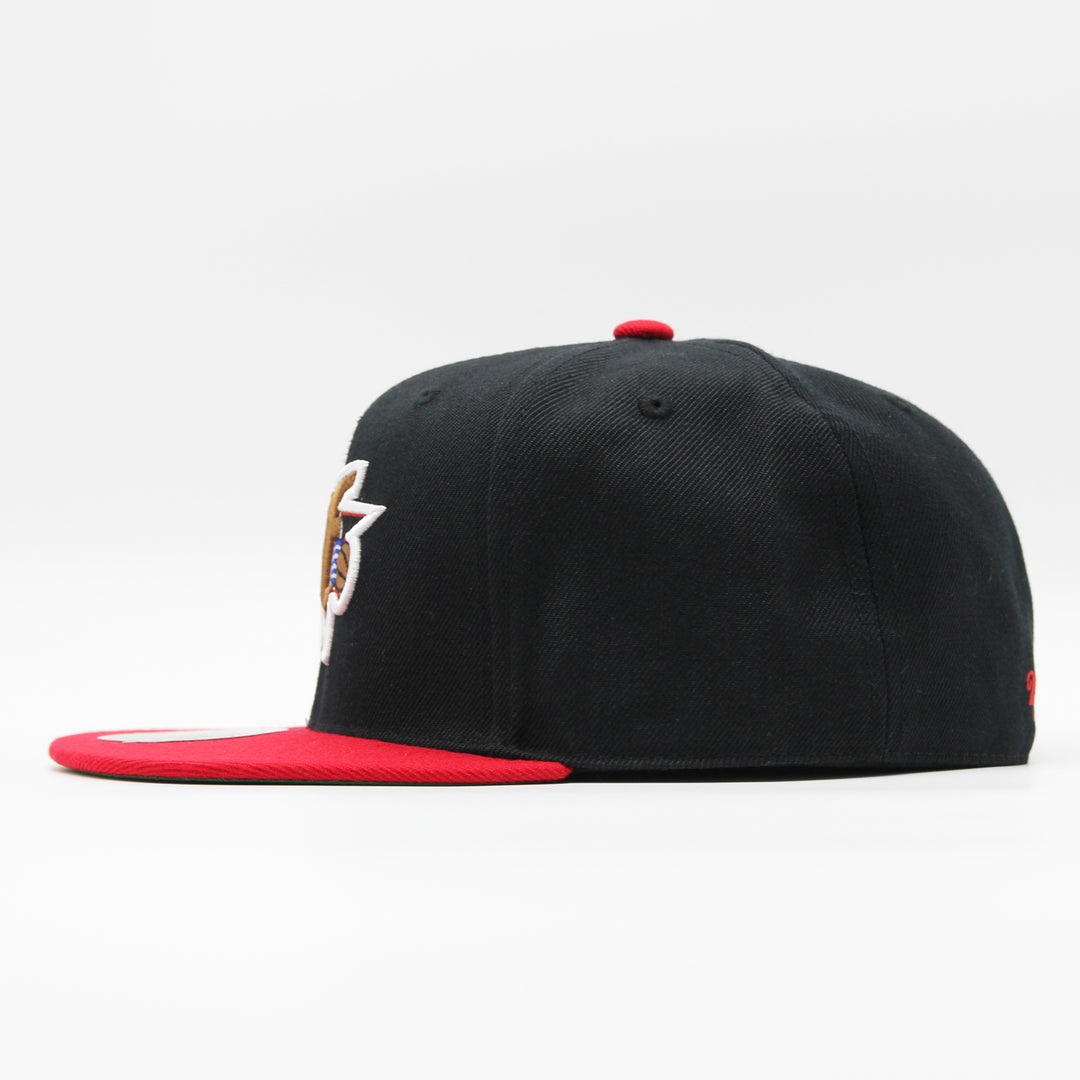 Mitchell & Ness NBA Team 2 Tone 2.0 fitted HWC P 76ers black/red - Shop-Tetuan