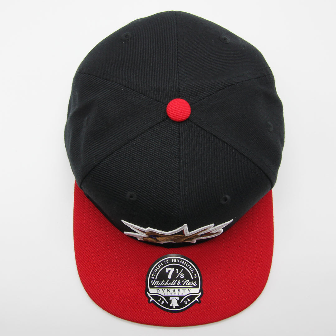 Mitchell & Ness NBA Team 2 Tone 2.0 fitted HWC P 76ers black/red - Shop-Tetuan