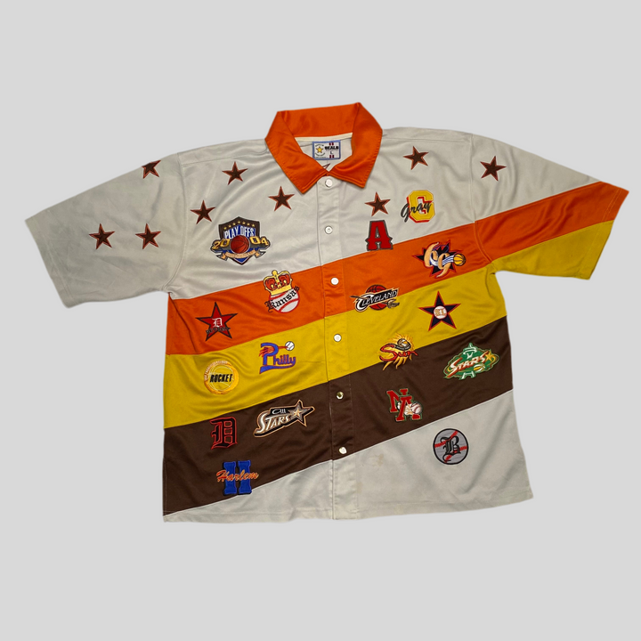 Harlem Street League Patches Baseball Shirt L