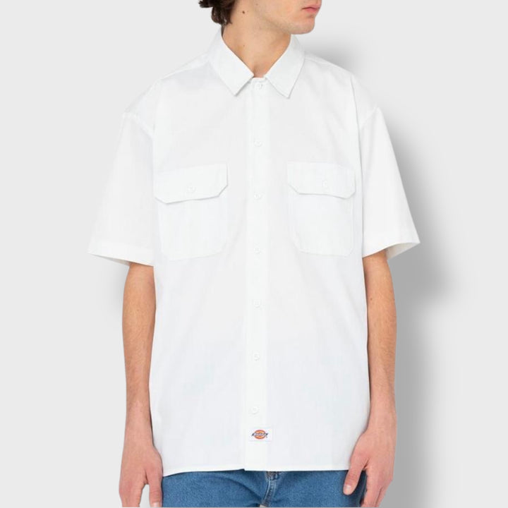 Dickies Work Shirt SS Rec white