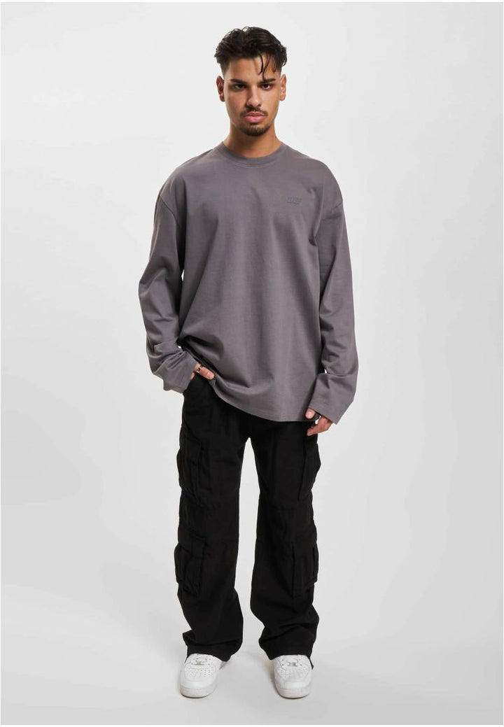 DEF Everyday Longsleeve anthracite washed