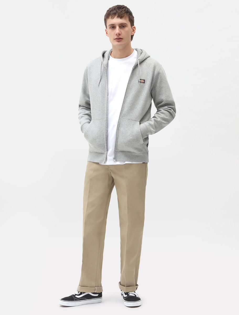 Dickies Oakport zip hoody grey melange