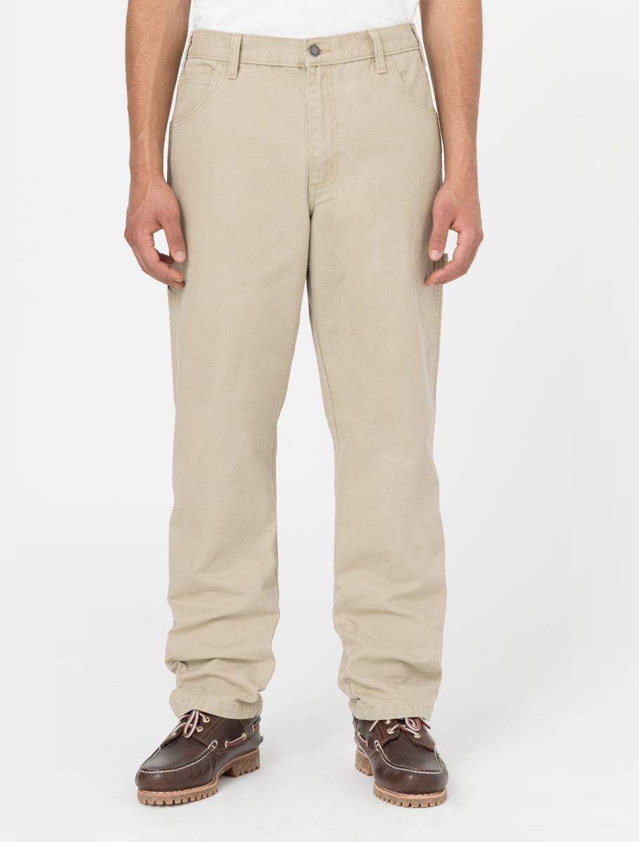 Dickies Duck Canvas Carpenter Trousers stone washed desert sand - Shop-Tetuan