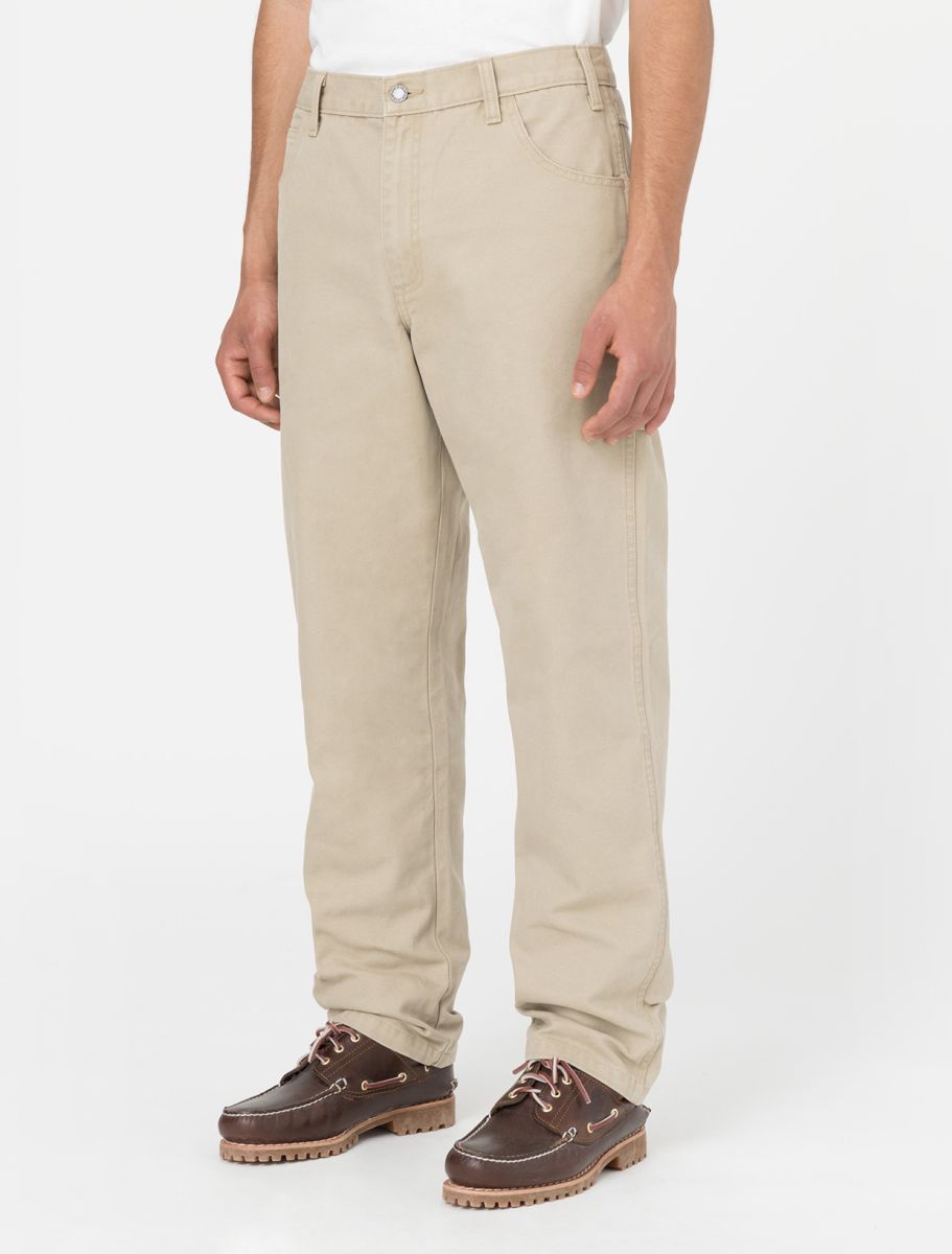 Dickies Duck Canvas Carpenter Trousers stone washed desert sand - Shop-Tetuan