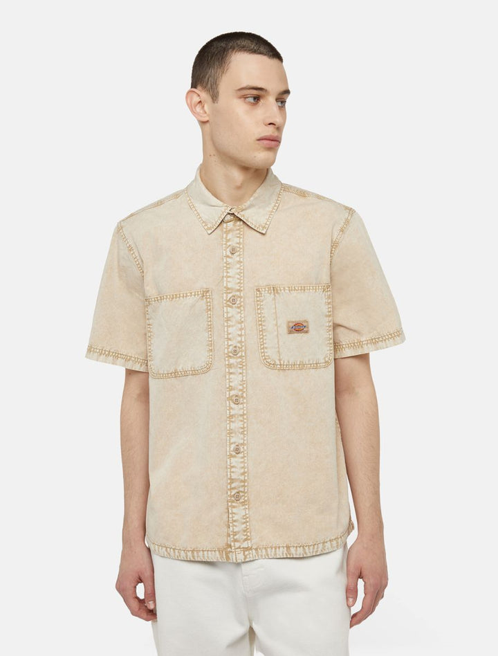 Dickies Newington Short Sleeve Shirt sandstone - Shop-Tetuan