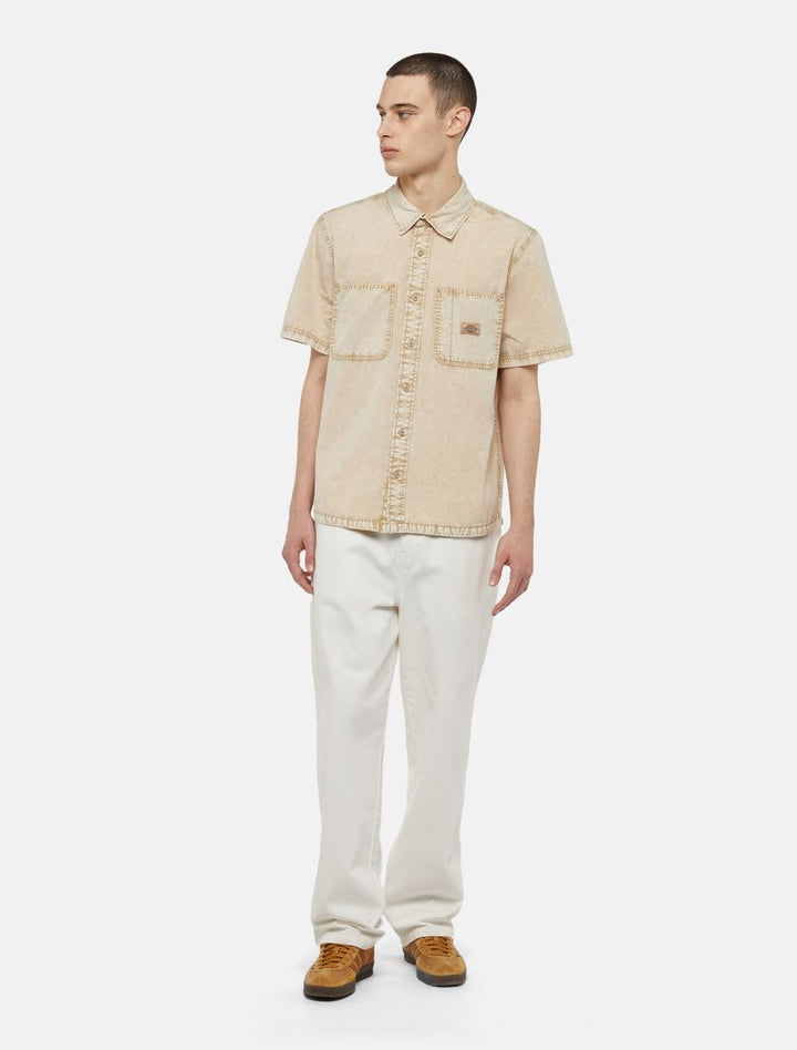 Dickies Newington Short Sleeve Shirt sandstone - Shop-Tetuan