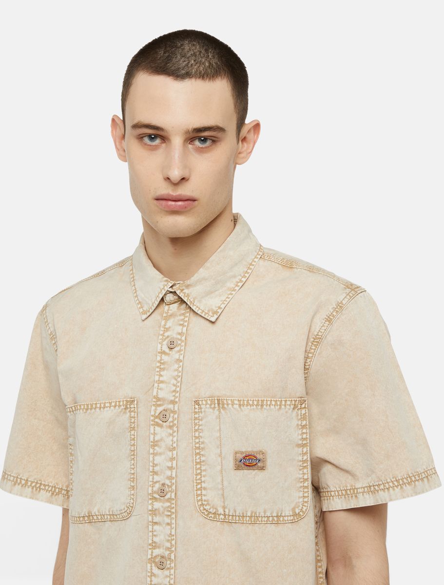 Dickies Newington Short Sleeve Shirt sandstone - Shop-Tetuan