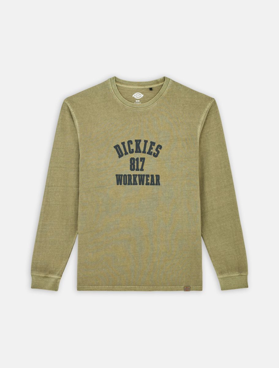 Dickies 817 l/s tee military green