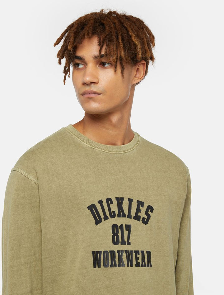 Dickies 817 l/s tee military green