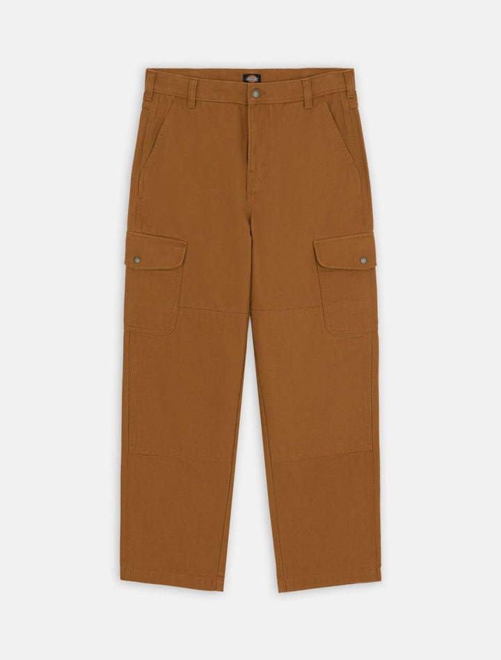 Duck Canvas Cargo Trousers brown duck