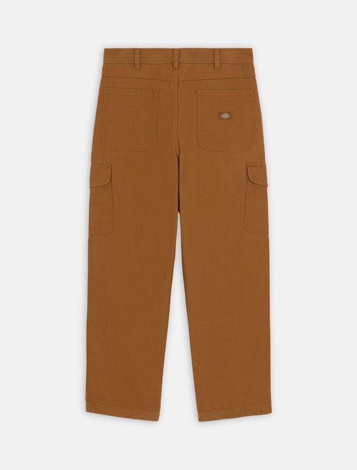 Duck Canvas Cargo Trousers brown duck