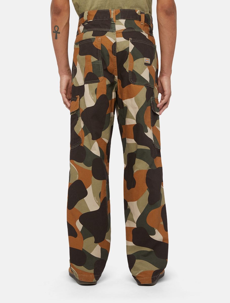 Dickies Duck Canvas Camo Cargo Trousers military green