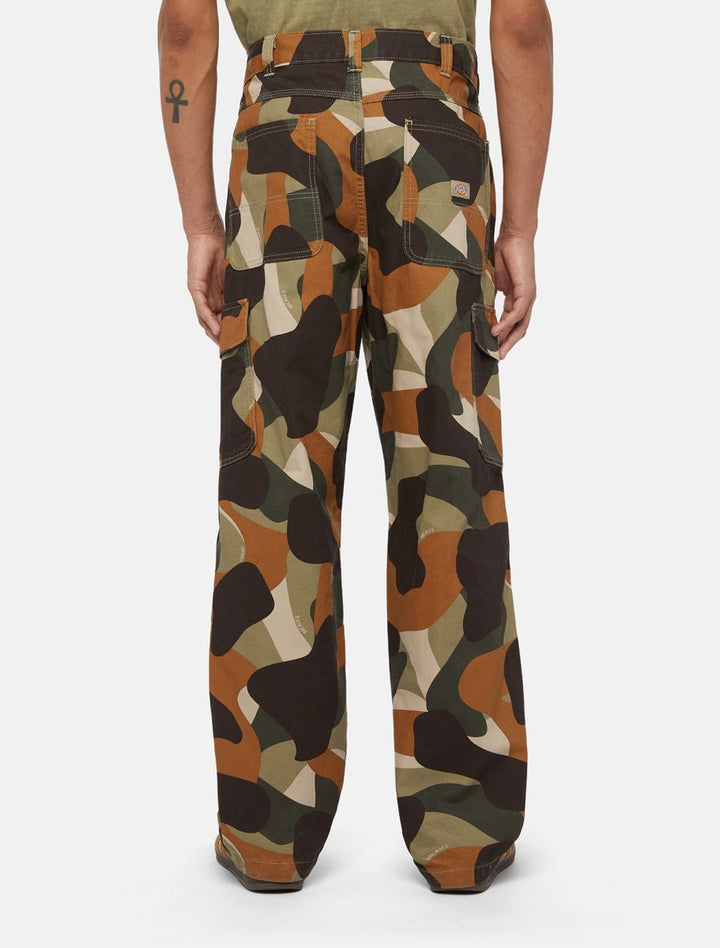 Dickies Duck Canvas Camo Cargo Trousers military green