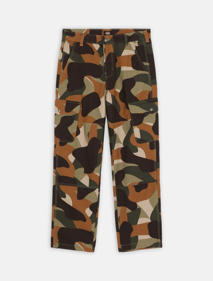 Dickies Duck Canvas Camo Cargo Trousers military green