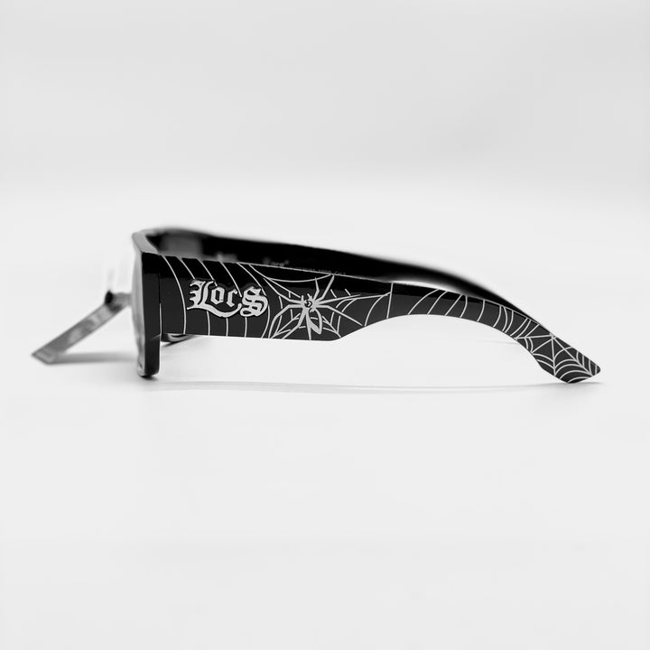 Locs Squared Spider Print Sunglasses black - Shop-Tetuan