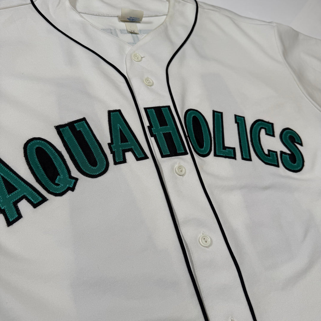 Majestic Aquaholics Baseball Jersey white 3XL