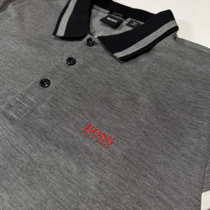 Hugo Boss Polo shirt grey/black XL