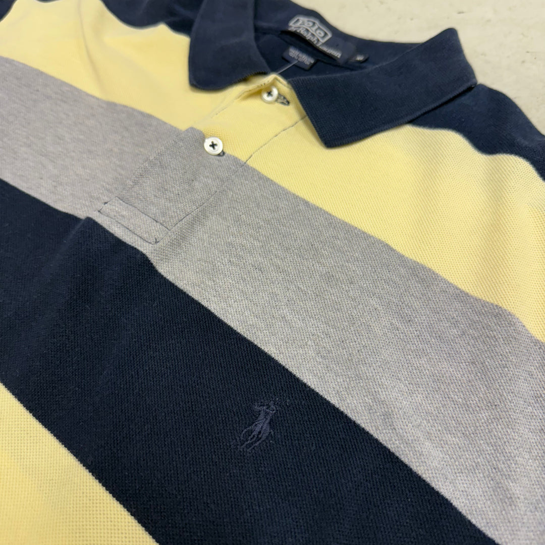 Ralph Lauren Polo shirt navy/yellow/grey