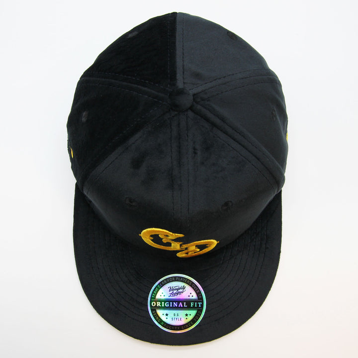 Naughty League Las Vegas Gold Diggers fitted velvet black/gold - Shop-Tetuan