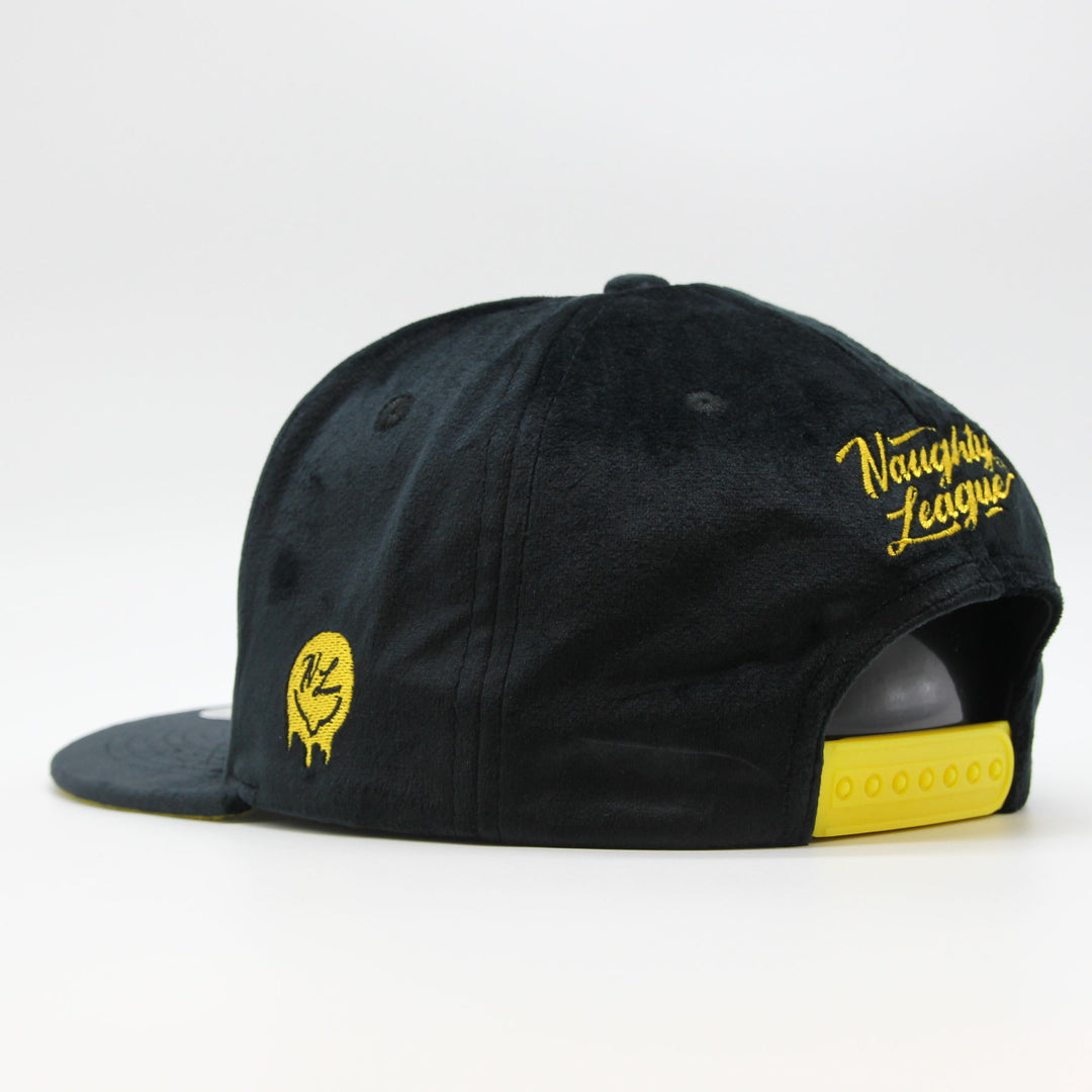 Naughty League Las Vegas Gold Diggers snapback velvet black/gold - Shop-Tetuan