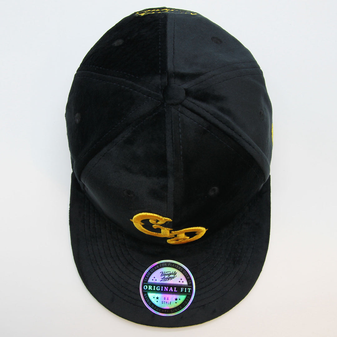 Naughty League Las Vegas Gold Diggers snapback velvet black/gold - Shop-Tetuan