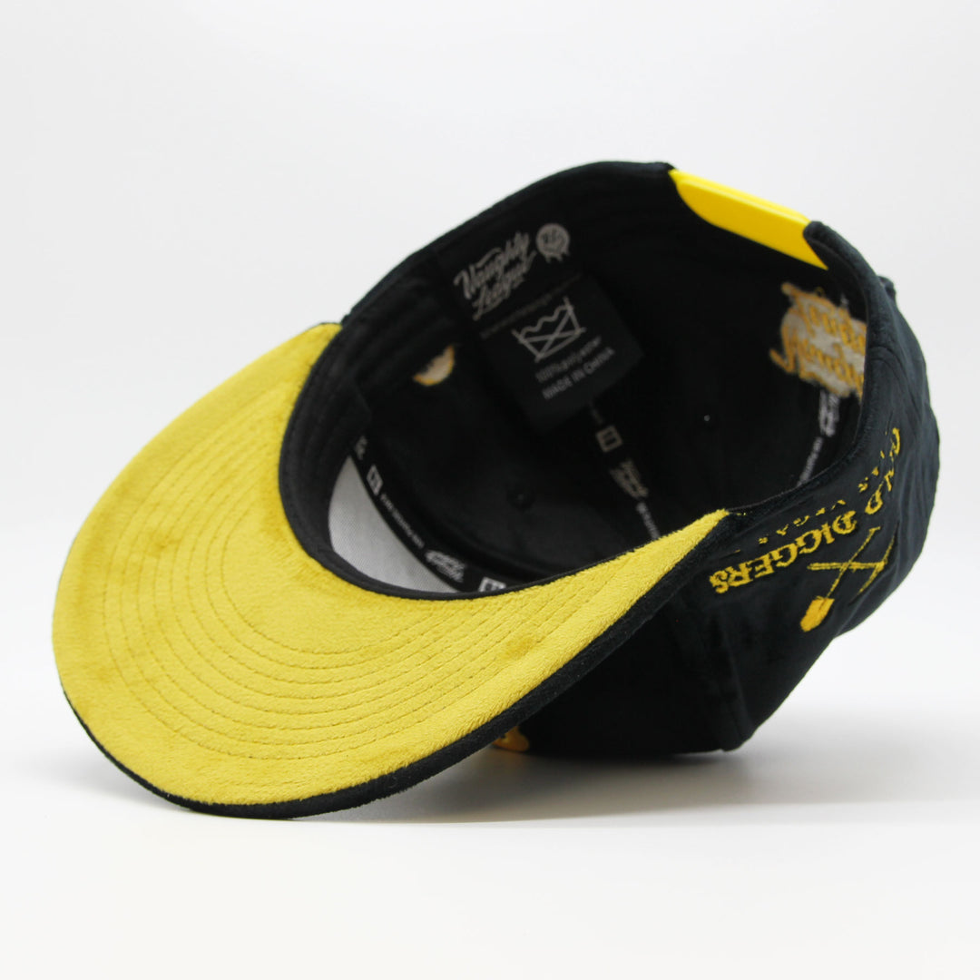 Naughty League Las Vegas Gold Diggers snapback velvet black/gold - Shop-Tetuan