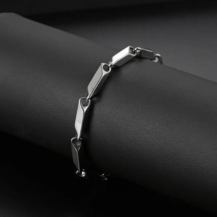 Melon Seed Chain Bracelet steel