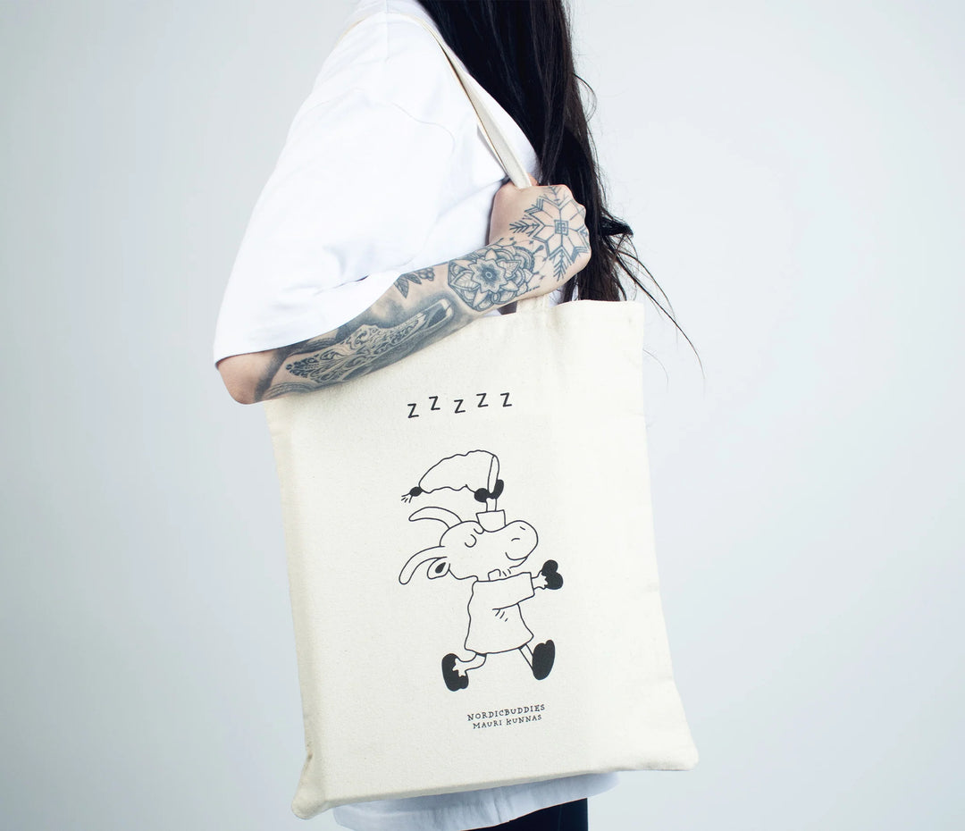 NordicBuddies Herra Hakkarainen Tote Bag off white - Shop-Tetuan