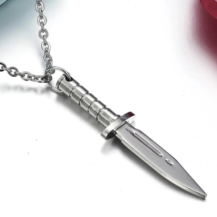 Dagger Pendant necklace steel