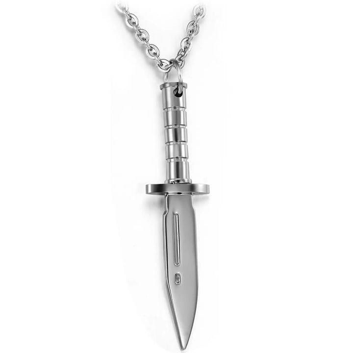 Dagger Pendant necklace steel