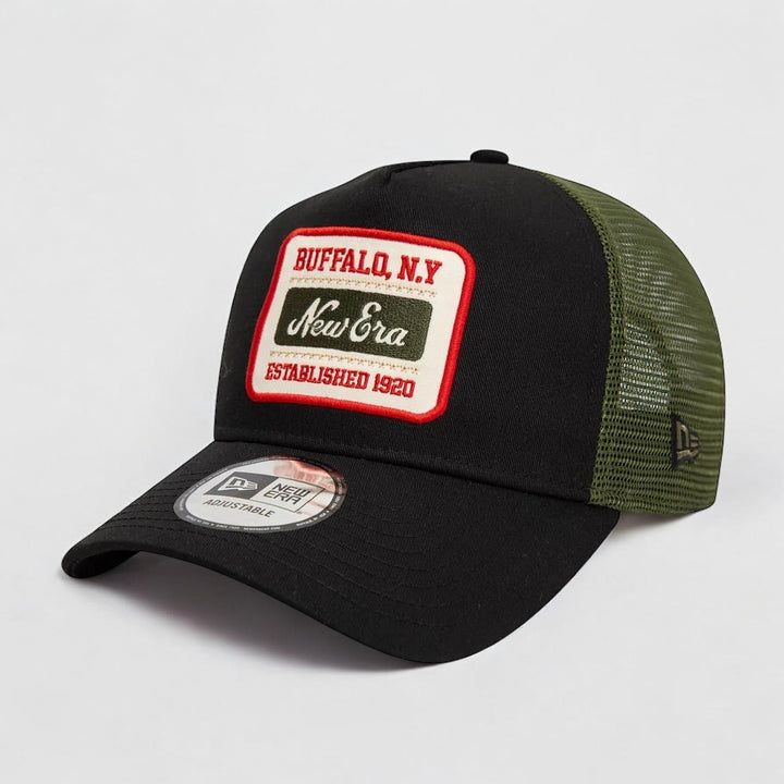 New Era Patch 9Forty A-Frame Trucker black/olive