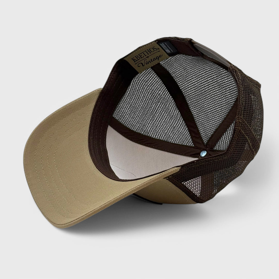 KB Ethos Fighter Meshback cap khaki/brown