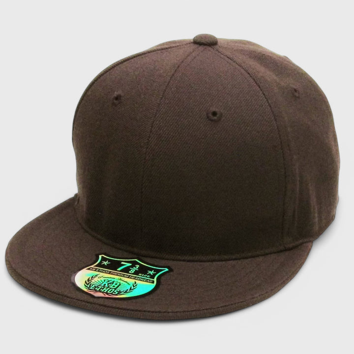 KB Ethos Fitted Flat Brim cap brown