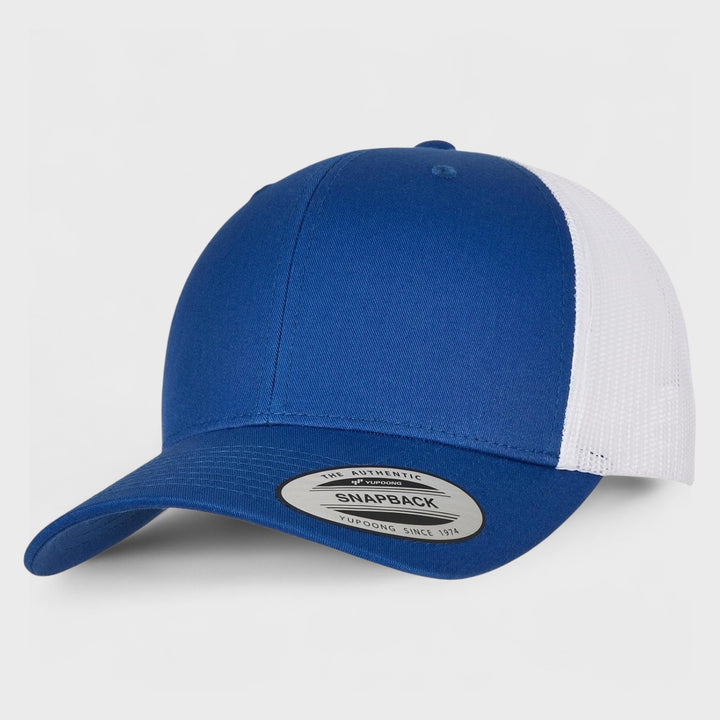 The Classics Yupoong Retro 2-tone trucker cap royal/white