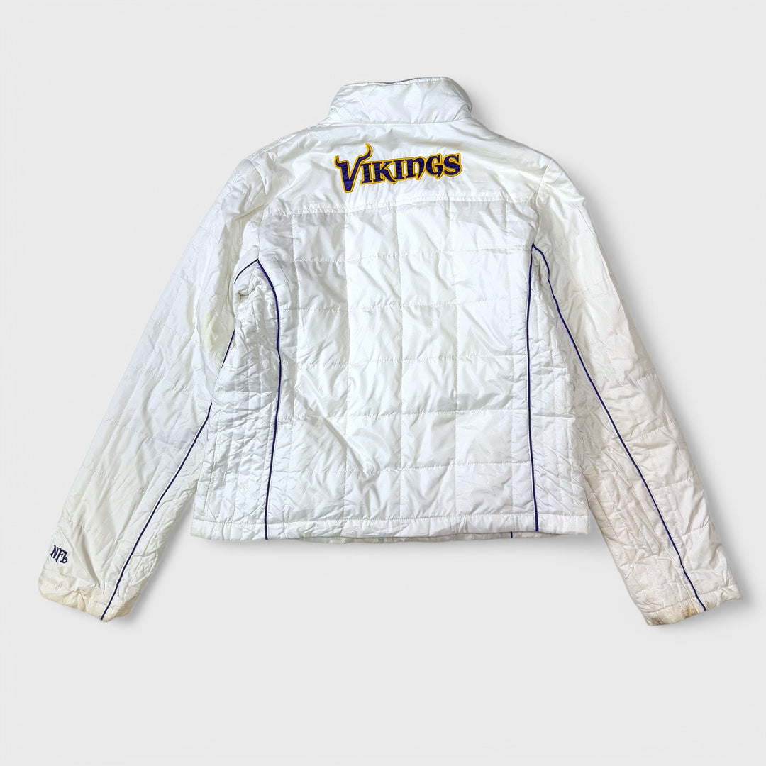 Vintage NFL Womens jacket Minnesota Vikings white S