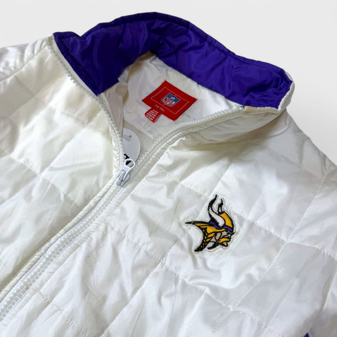 Vintage NFL Womens jacket Minnesota Vikings white S