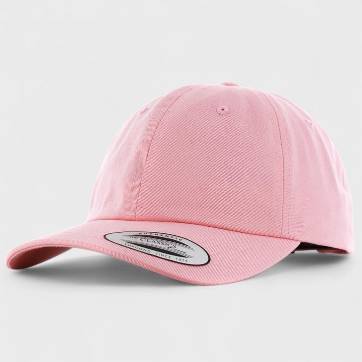 The Classics Yupoong low profile cotton twill cap pink