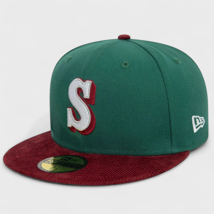 New Era Contrast Cord 59Fifty S Mariners dark green