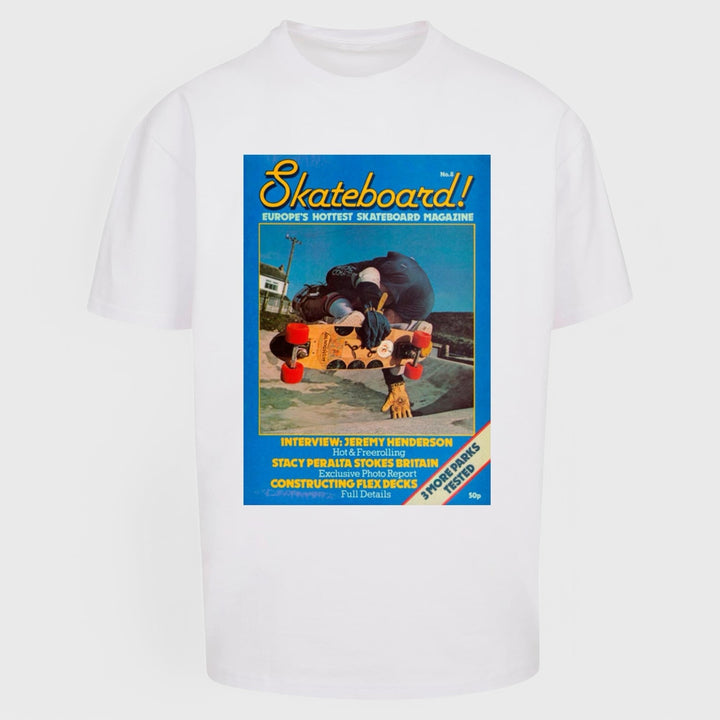 Merchode The Skateboard Magazine Cover No 8 Oversize tee white