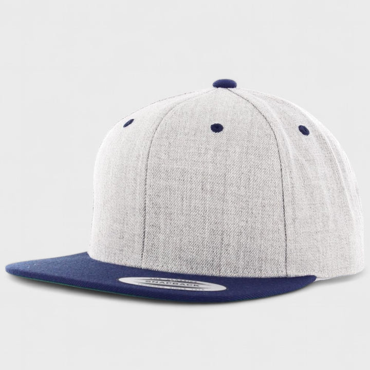 The Classics Yupoong snapback heather/navy