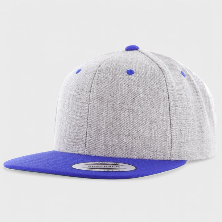 The Classics Yupoong 2-Tone snapback heather/royal