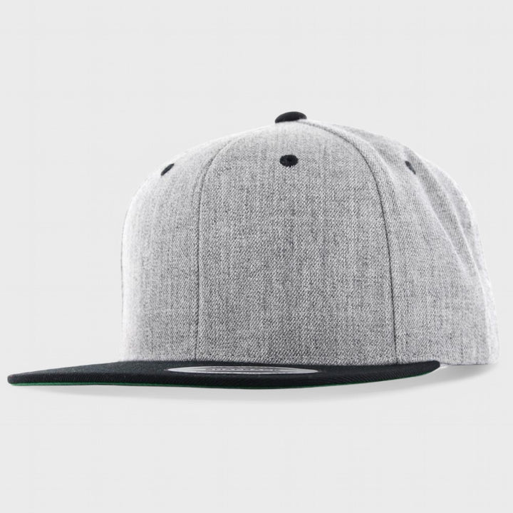 The Classics Yupoong snapback heather/blk