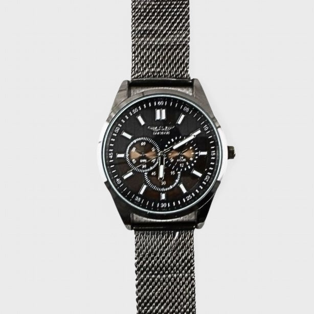 Softech Round Mesh Bracelet Watch black/black