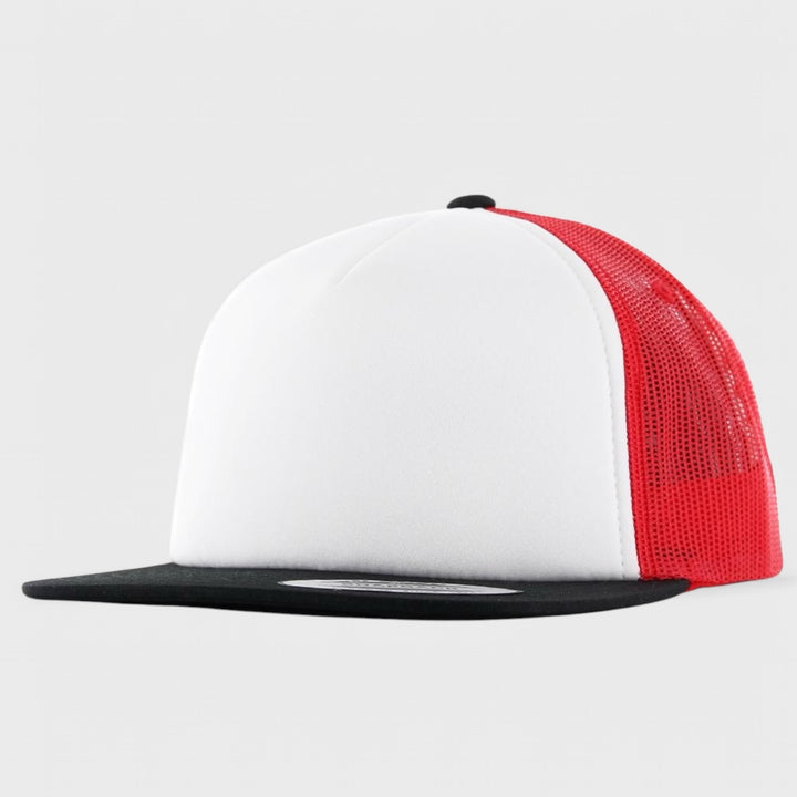 The Classics Yupoong foam trucker blk/wht/red