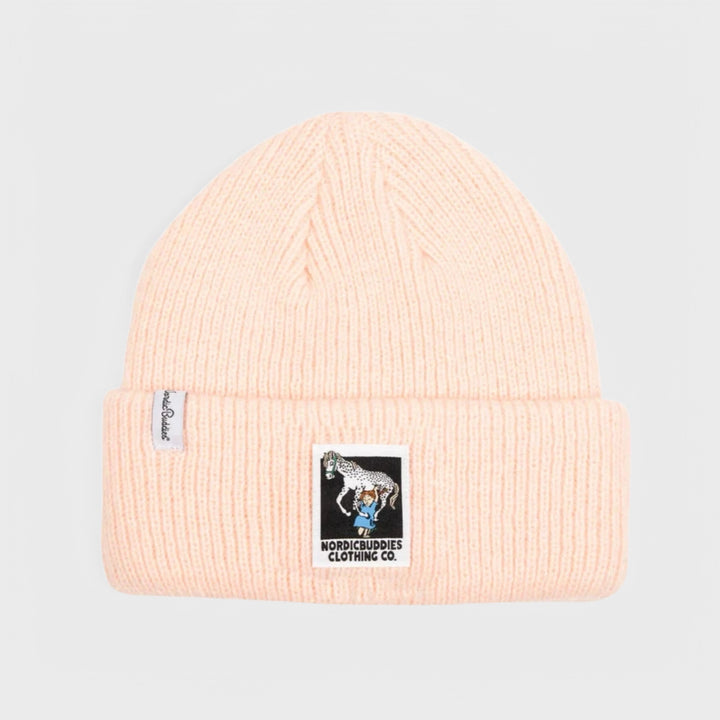 Nordicbuddies Peppi ja Pikku-Ukko beanie peach